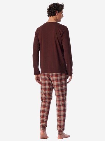 SCHIESSER Long Pajamas ' Casual Essentials ' in Beige