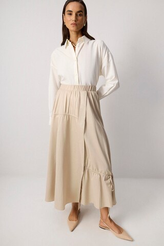 Touche Prive Skirt in Grey: front