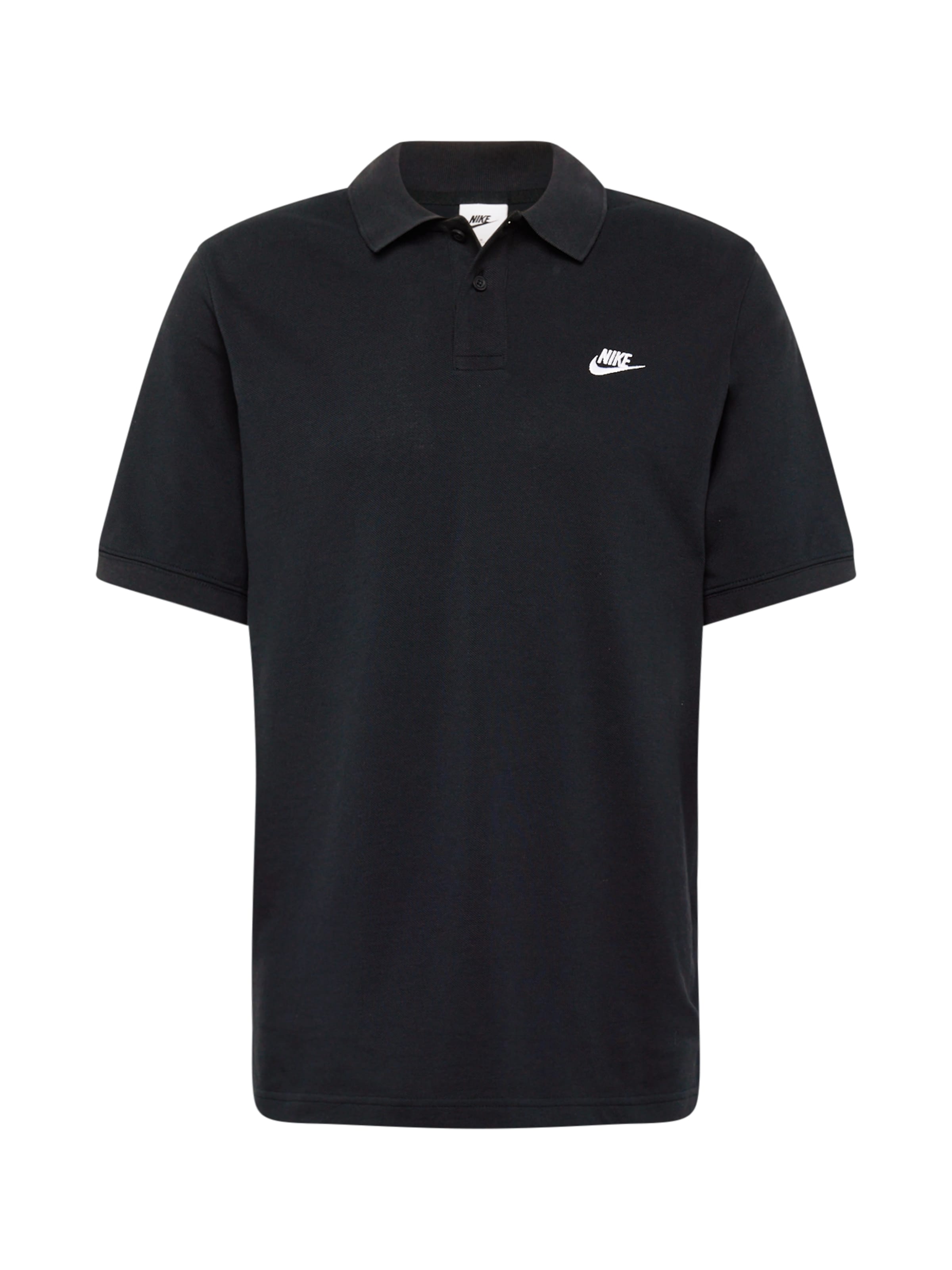 Nike Sportswear Λειτουργικό μπλουζάκι 'Club' σε μαύρο: μπροστά