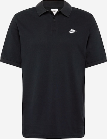 Nike Sportswear Poloshirt 'CLUB' in Schwarz: predná strana