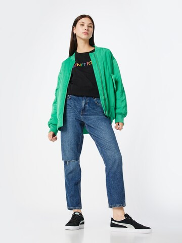 UNITED COLORS OF BENETTON T-Shirt in Schwarz