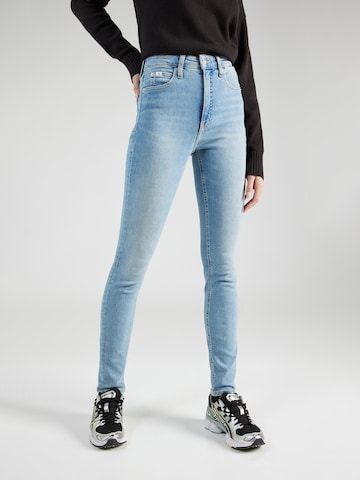 Skinny Jean Calvin Klein Jeans en bleu : devant