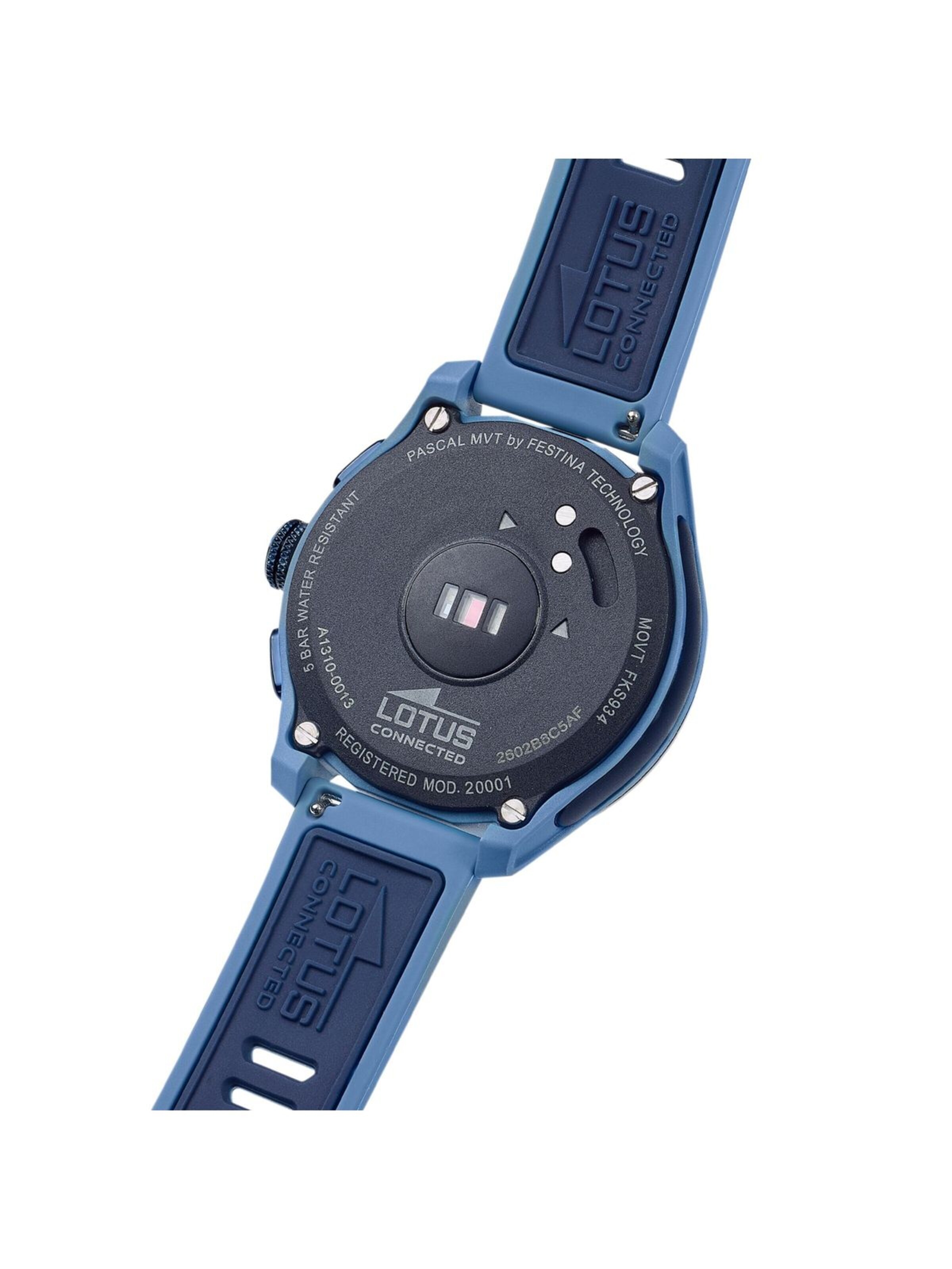 Montre digitale Lotus en bleu