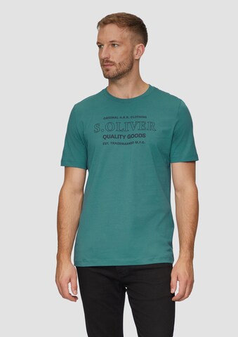 Tricou de la s.Oliver pe verde: față
