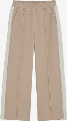 WE Fashion Wide Leg Housut värissä beige: etupuoli