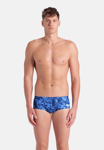 ARENA Bathing trunks 'TEAM CRACKLE' in Blue: front