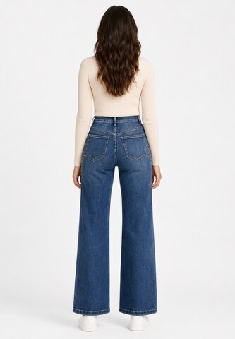 Wide Leg Jean Elara en bleu