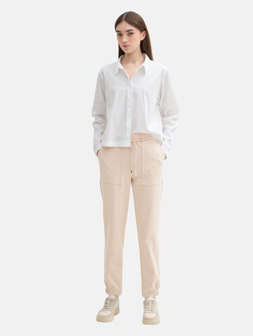 TOM TAILOR DENIM Regular Broek in Beige