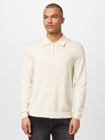 Tiger of Sweden - Jersey 'ORBIT' en beige: frente