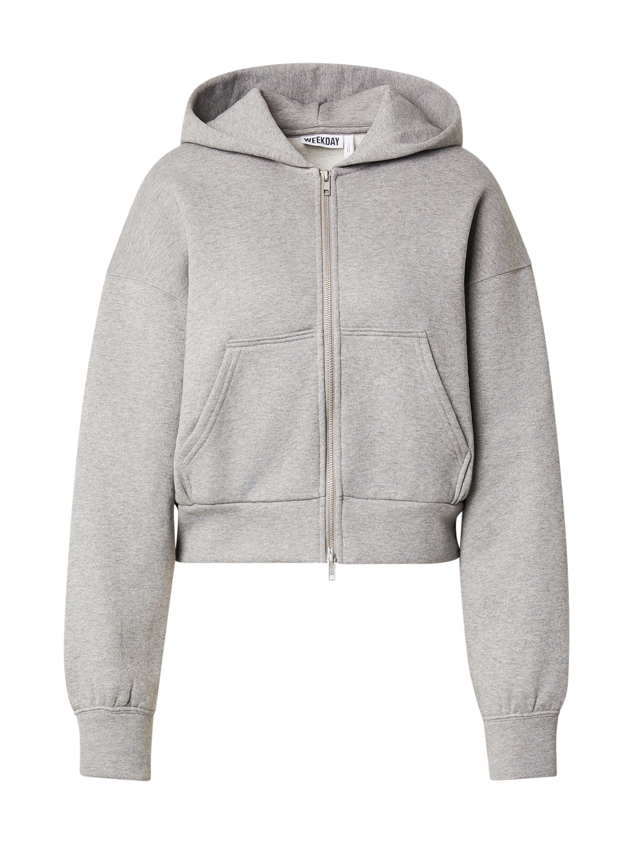 WEEKDAY Sweat jacket 'Danni' in Grey, Item view