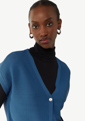 COMMA Strickjacke in Blau