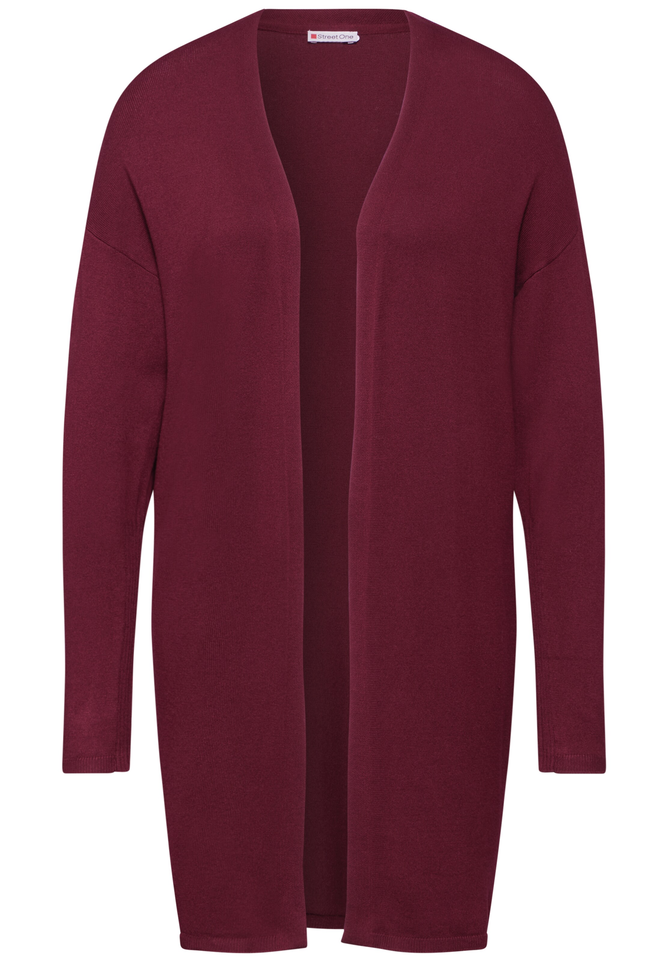 STREET ONE Langer Cardigan in Rot: Vorderseite