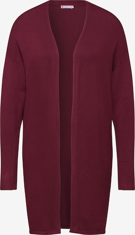 STREET ONE Langer Cardigan in Rot: Vorderseite