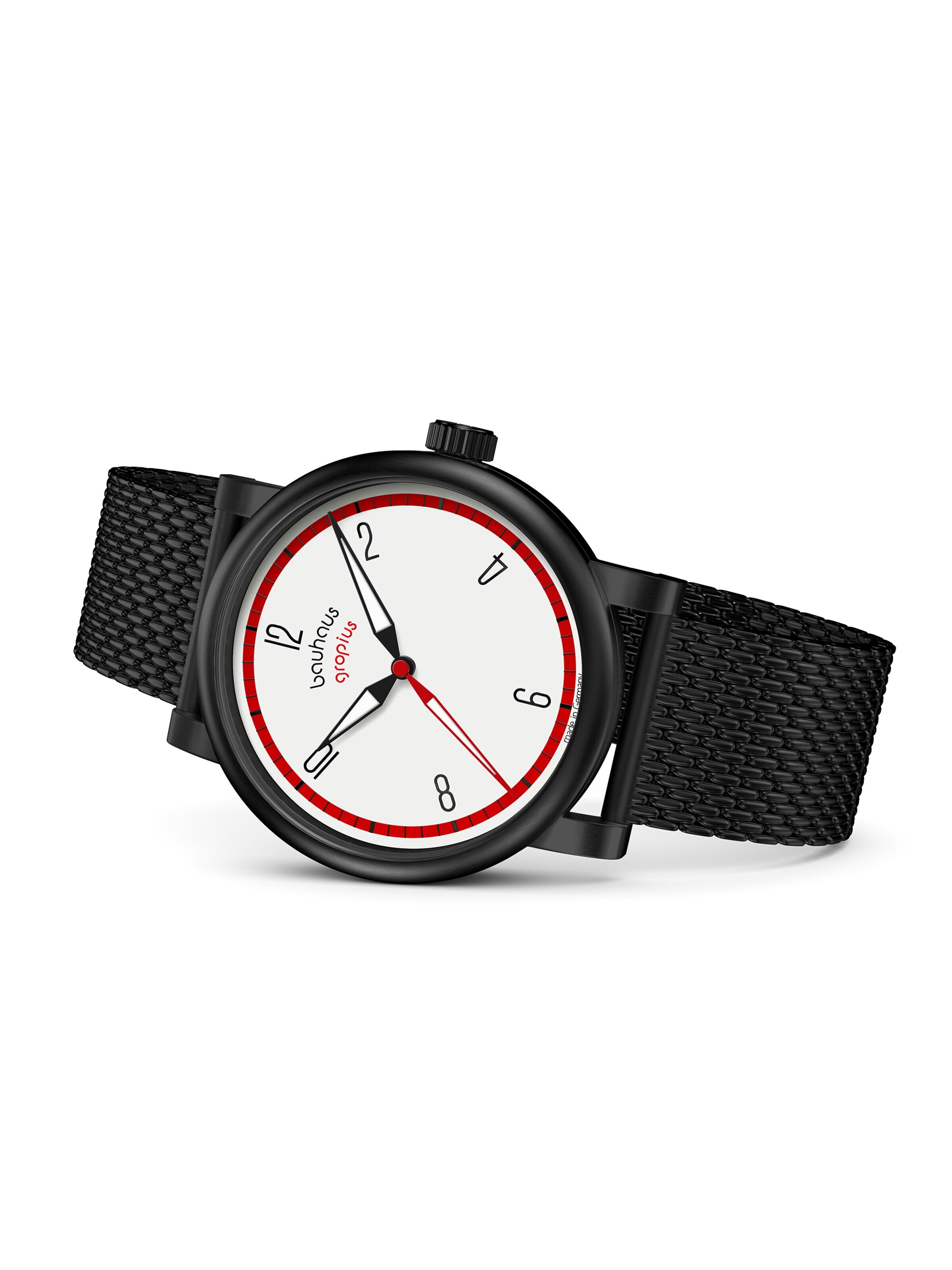 WALTER GROPIUS Analog Watch 'KONTUR' in Black