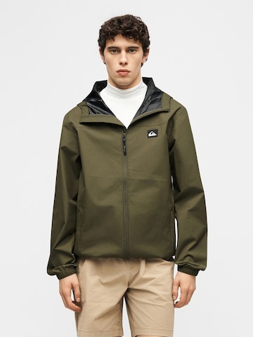 QUIKSILVER Αθλητικό μπουφάν 'OVER TAPE' σε πράσινο: μπροστά