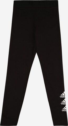 ADIDAS PERFORMANCE Skinny Sportbroek in Zwart: voorkant