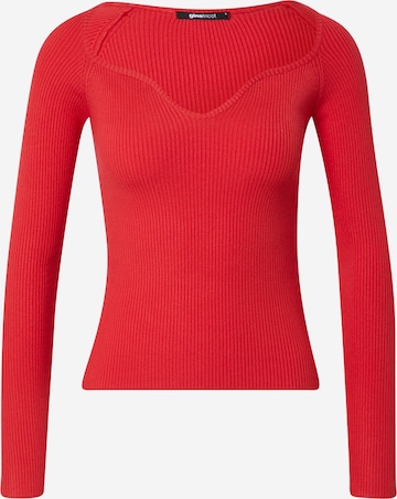 Gina Tricot Μπλουζάκι 'Tori' σε κόκκινο: μπροστά
