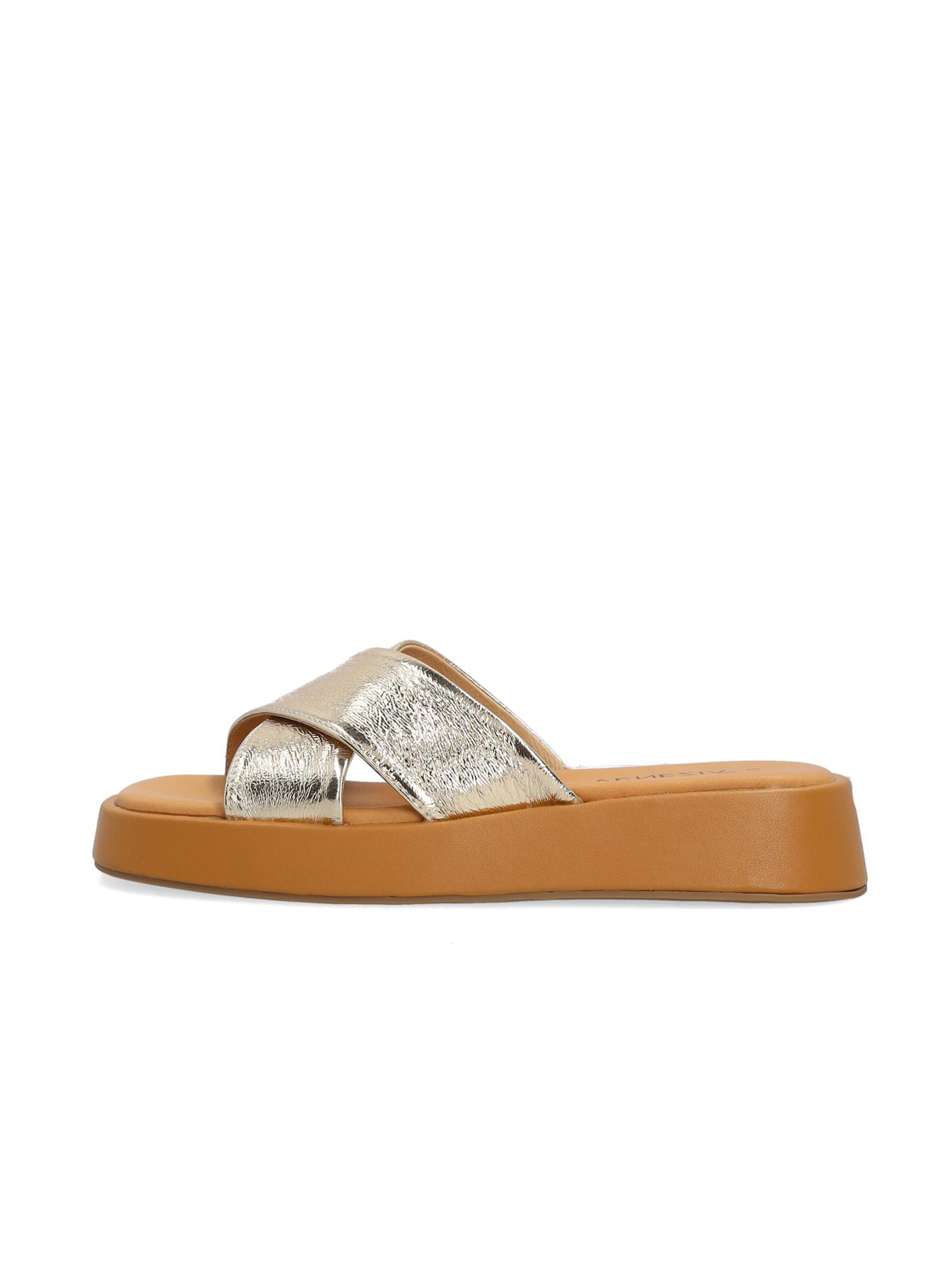 VENEZIA Pantolette 'Venezia'‌‌‌‌‌‌ in Gold: Vorderseite