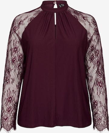Camicia da donna 'VMMilla' di Vero Moda Curve in rosso: frontale