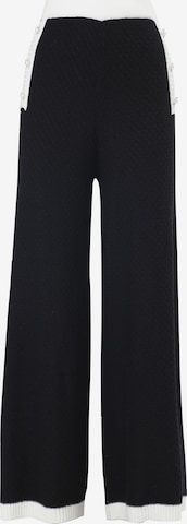 Influencer Wide leg Pants in Black: front