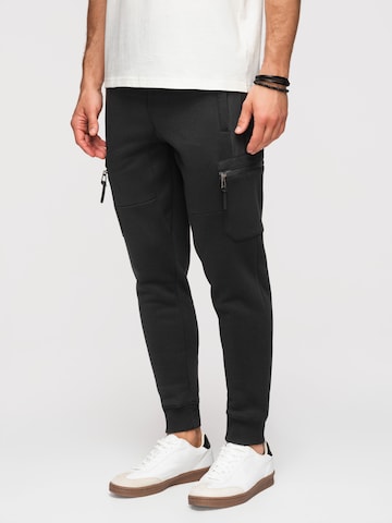 Ombre Tapered Cargobroek in Zwart