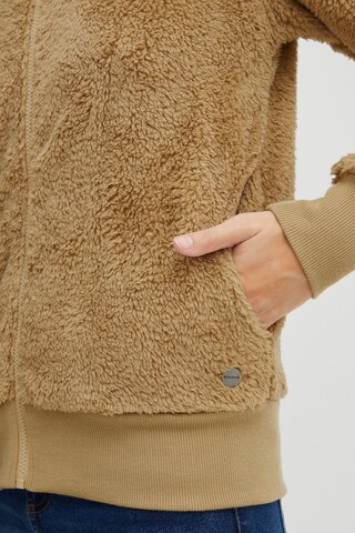 Oxmo Fleece jas 'Anneka' in Beige