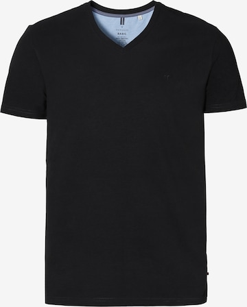 TATUUM Koszulka 'LUCK' w kolorze czarny: przód