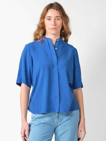 Klitmøller - Camisa ' Solrun ' em azul: frente