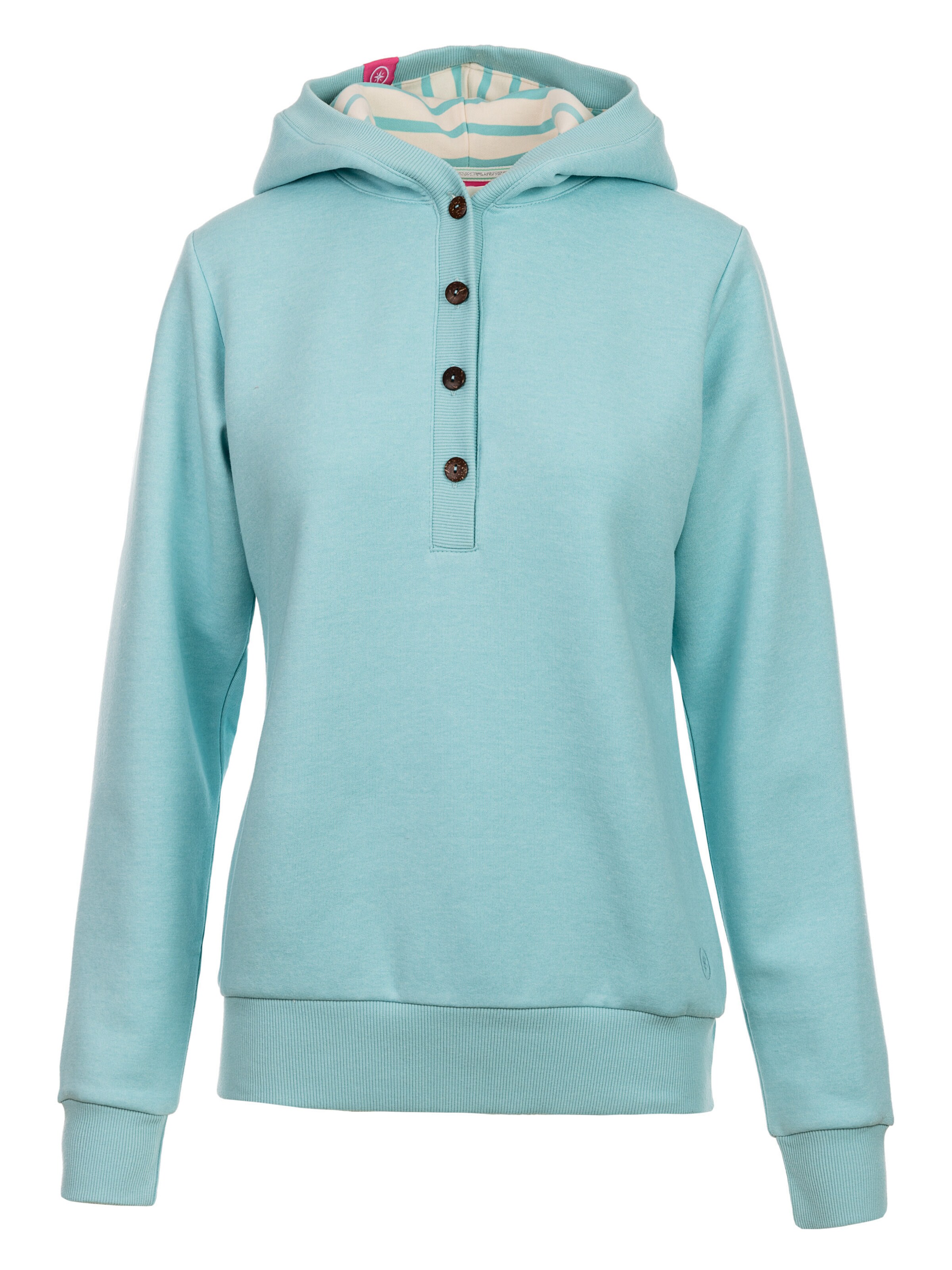 salzhaut Sweatshirt 'Kat' in Blau: Vorderseite