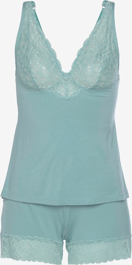 LASCANA Shorty 'Summer Lace' en vert, Vue avec produit