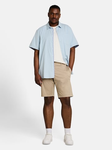 Coupe slim Pantalon chino TOM TAILOR Men + en beige