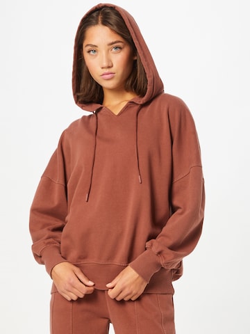 ABOUT YOU Limited Sweatshirt 'Mia' in Brown