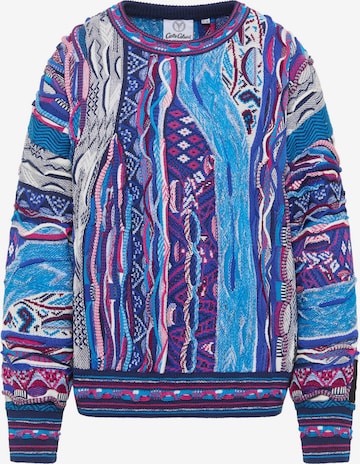 Carlo Colucci Sweater ' Di Nicola ' in Blue: front