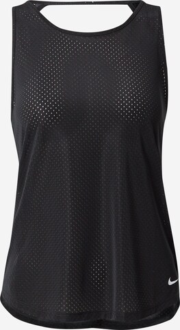 NIKE Sports top in Black: front