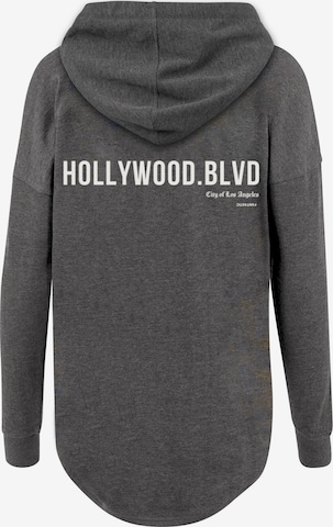 F4NT4STIC Sweatshirt 'Hollywood blvd' in Grey: front