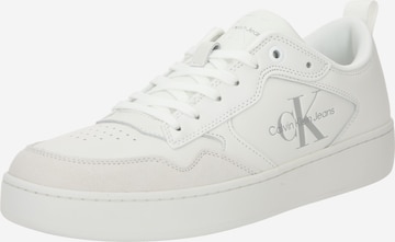 Calvin Klein Jeans - Zapatillas deportivas bajas 'Jensen' en blanco: frente