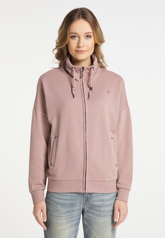 DreiMaster Vintage Sweat jacket in Pink: front