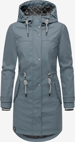 Manteau fonctionnel Peak Time en bleu : devant