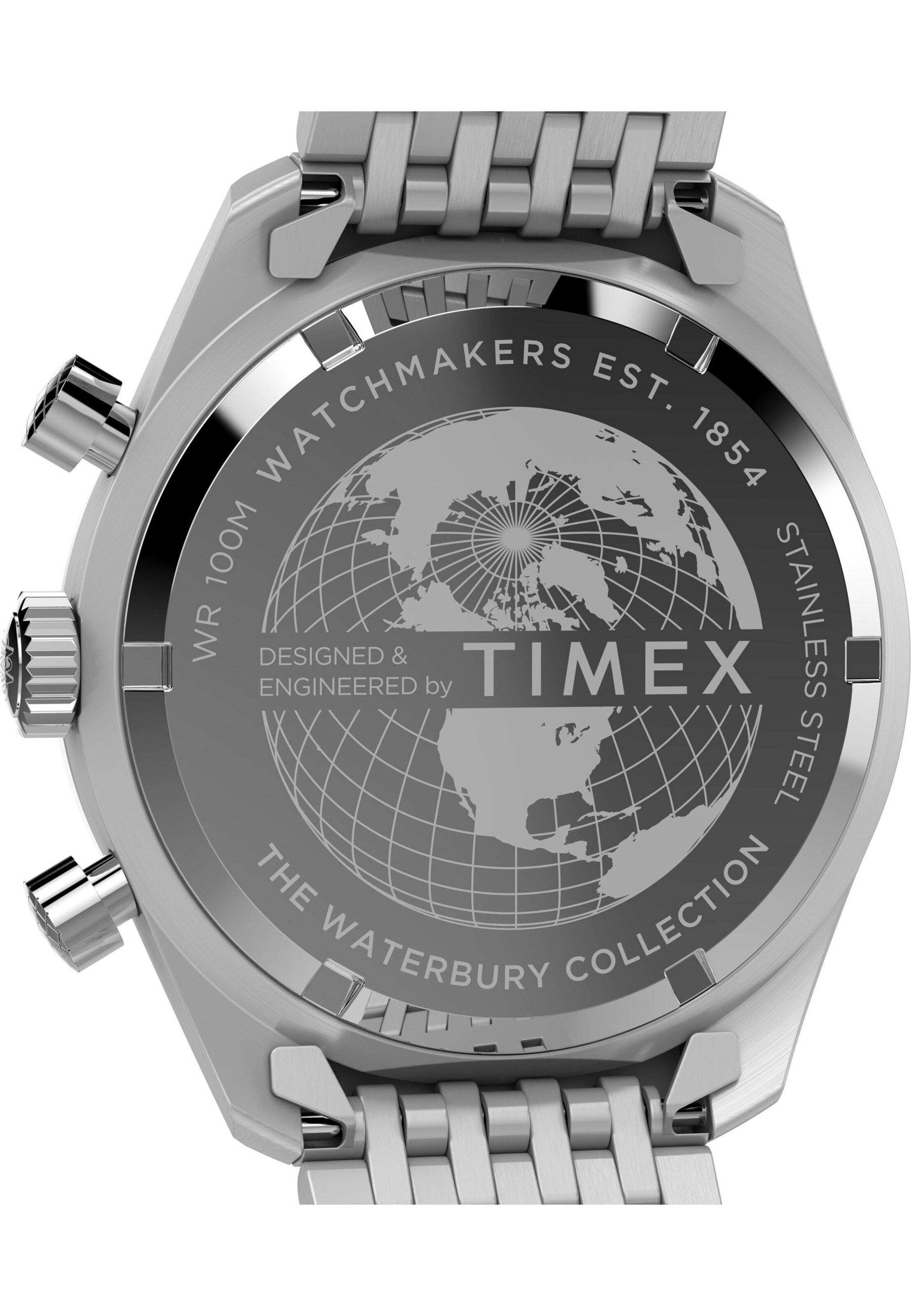 Montre à affichage analogique 'Waterbury' TIMEX en argent