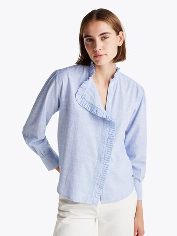 TOMMY HILFIGER Bluse in Blau: Vorderseite