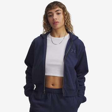 UNDER ARMOUR Athletic Zip-Up Hoodie in Blue: front