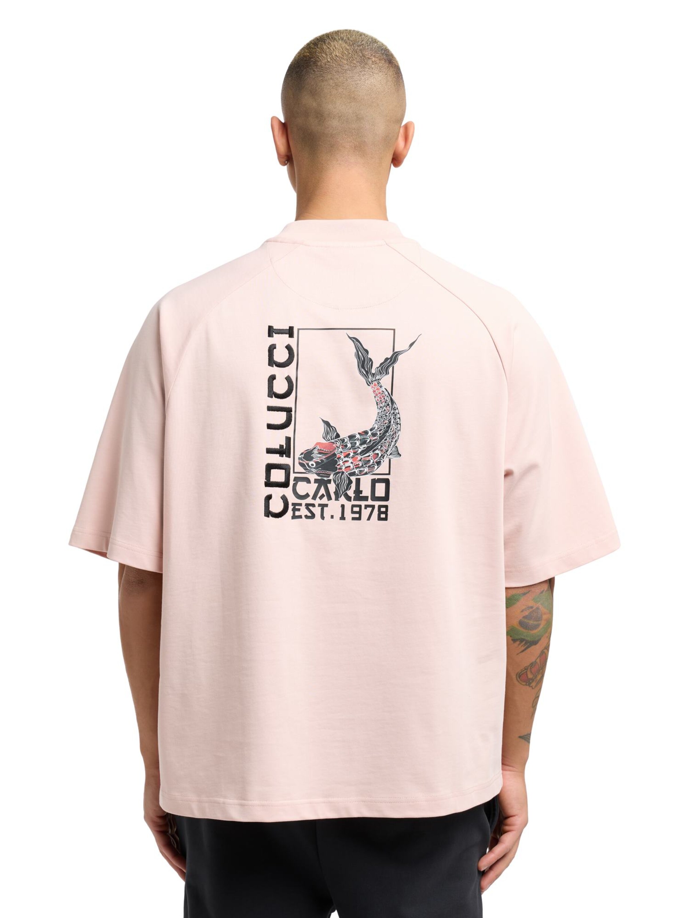 Carlo Colucci T-Shirt 'Dorigoni' in Pink