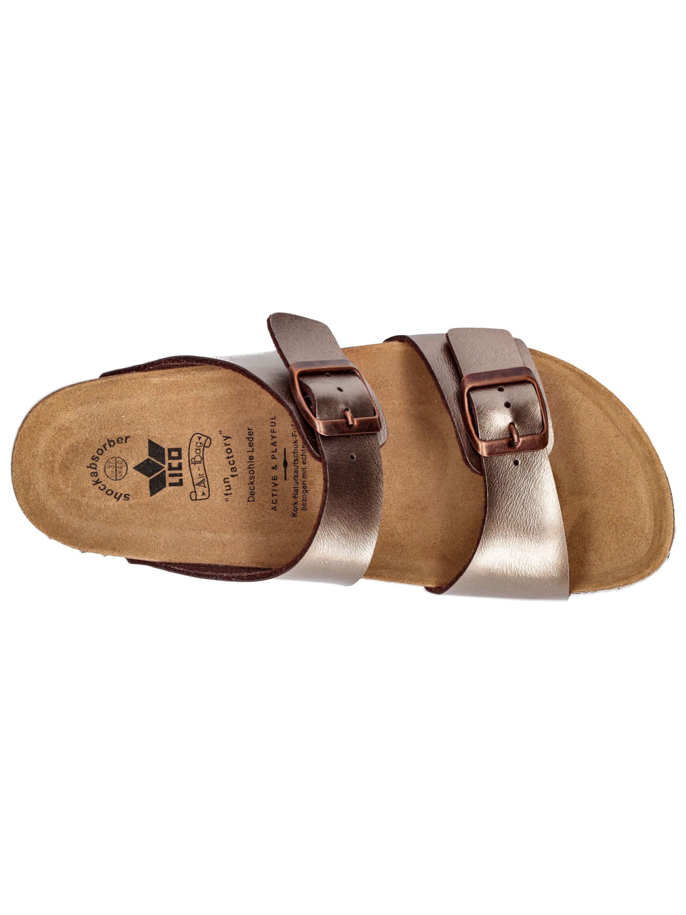 LICO Pantolette 'Bioline Mera' in Gold