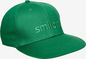 smiler. Snapback Cap mini-shine. in Grün: predná strana