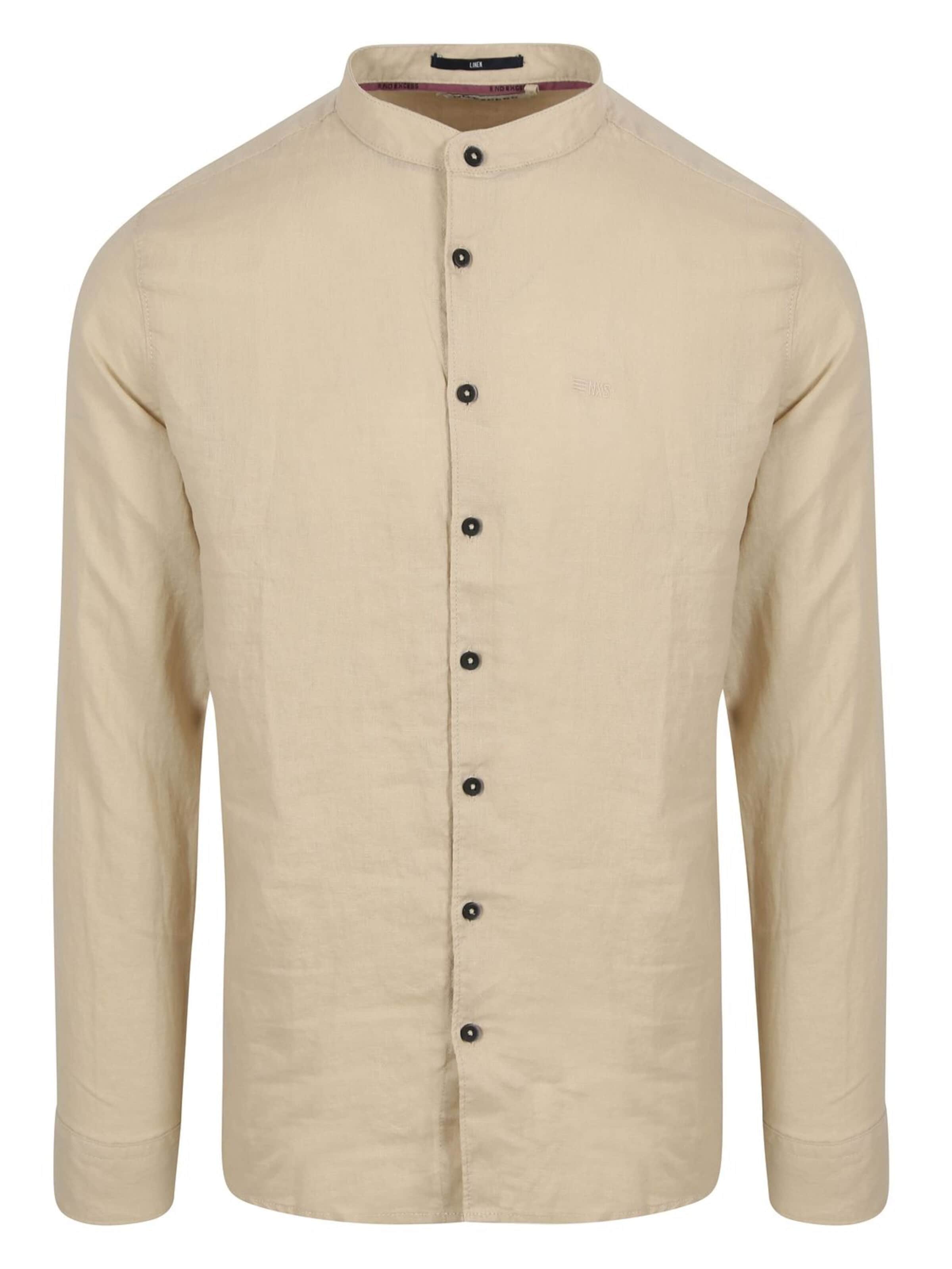 Coupe regular Chemise No Excess en beige : devant