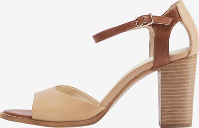 Usha Sandale in beige / braun, Produktansicht