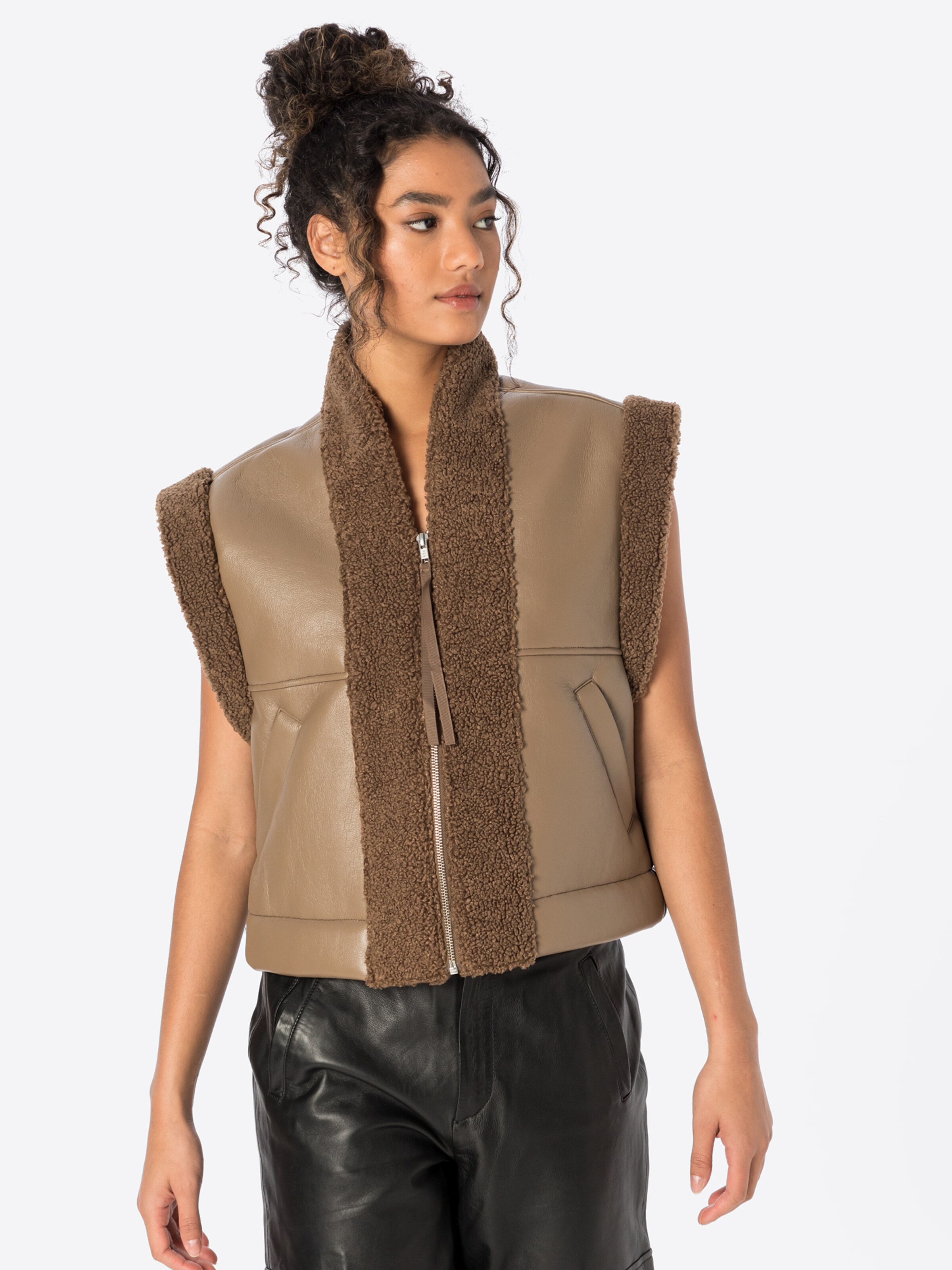 Vests (Faux leather) for women | Buy 