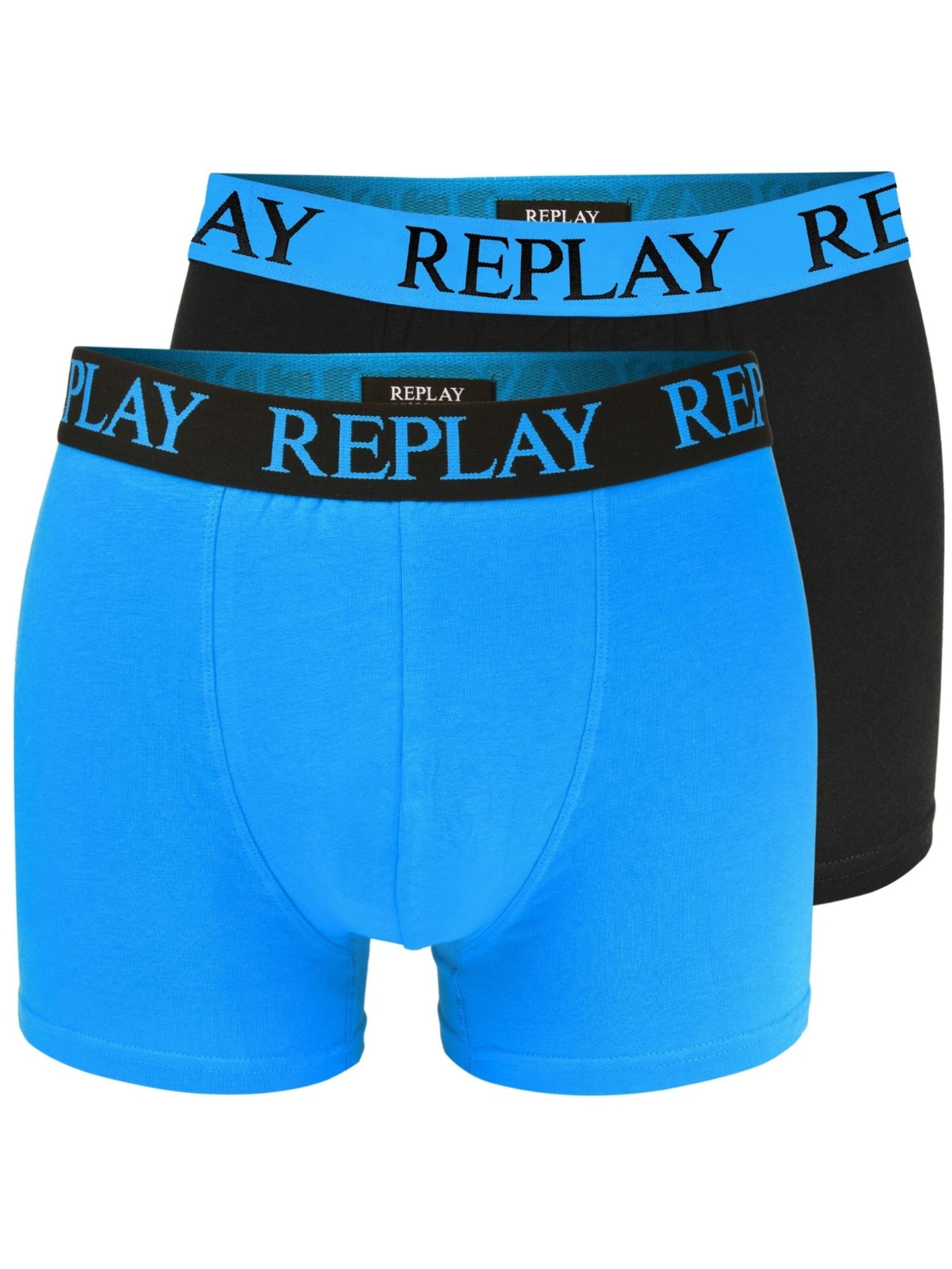 Pantaloncini intimi sportivi di REPLAY in blu: frontale