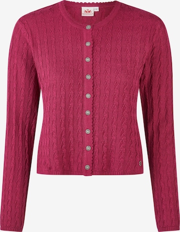 SPIETH & WENSKY Gebreid vest 'Hummeltal' in Lila: voorkant