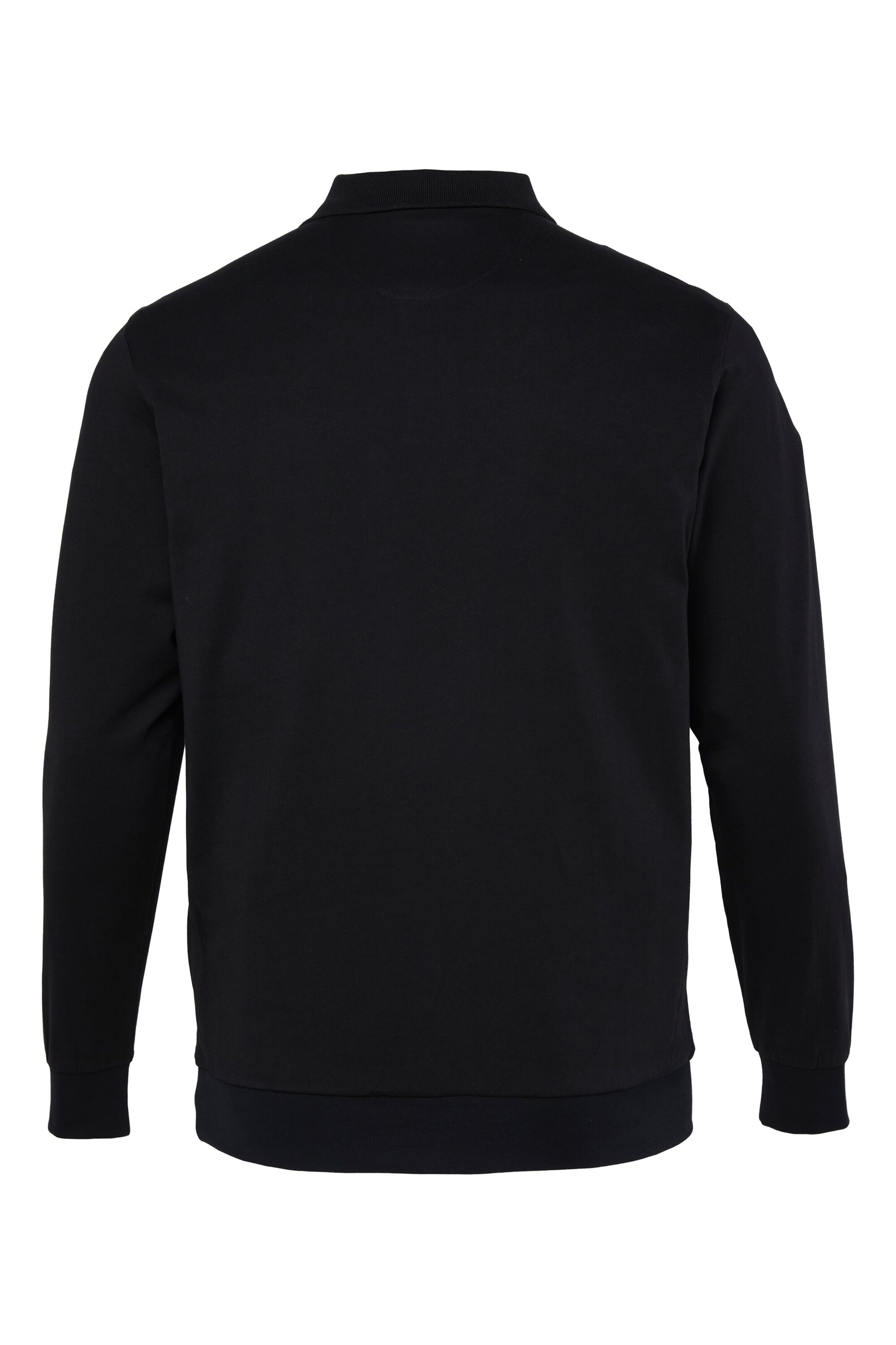Men Plus Poloshirt in Schwarz